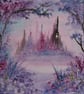 original hand painted greetings card ( ref  F 865) - Image 3