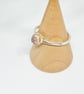 Bi Colour Tourmaline Gold and Silver Ring Handmade - Image 6