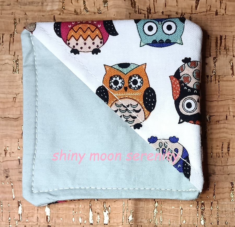 Multi Coloured Owl, Corner Bookmark