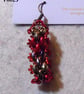 Brickwork-pattern bead earrings (customisable) - Image 1