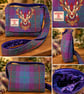 Harris Tweed Crossbody Bag with Stag