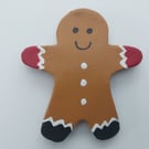 Gingerbread Man Person Christmas Fridge Magnet