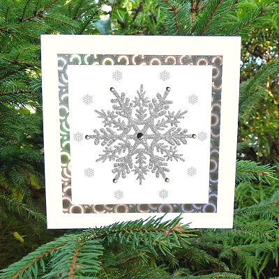 Christmas card - 'Sparkle Snowflake' 