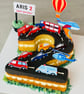 car cake topper, bus cake, truck cake topper, vehicles cake topper, transport ca - Image 2