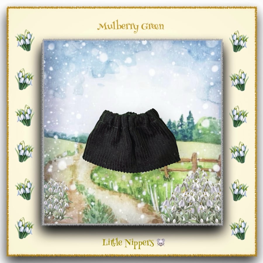 Little Nippers Chocolte Brown Corduroy Skirt