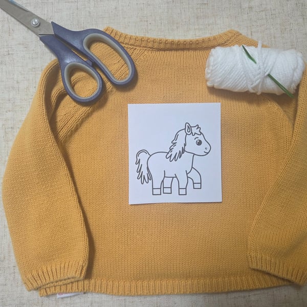 HORSES - Stick and stitch embroidery templates 