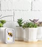 Bee, little fabric bumble bee picture framed in a tin, gift, ornament - Image 6