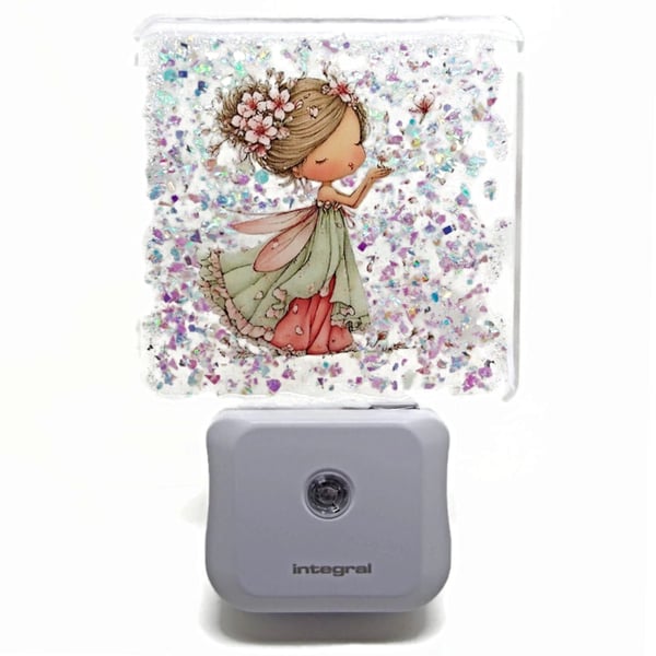 Flower Fairy Night Light, Plug In with Light Sensor