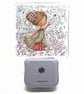 Flower Fairy Night Light, Plug In with Light Sensor