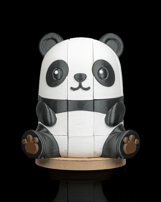 Panda Puzzle – 3D Printed Assembly Figure Panda Pieces