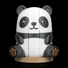 Panda Puzzle – 3D Printed Assembly Figure Panda Pieces