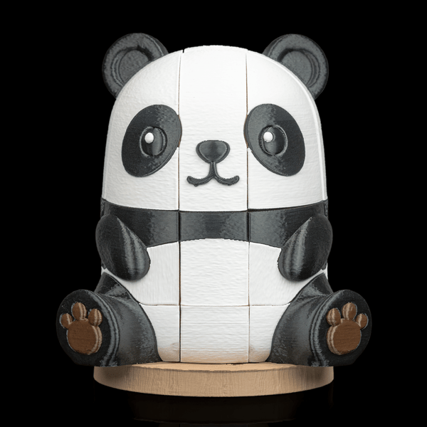 Panda Puzzle – 3D Printed Assembly Figure Panda Pieces
