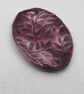 Large Aubergine Purple Sprig Ceramic Pendant - Image 2