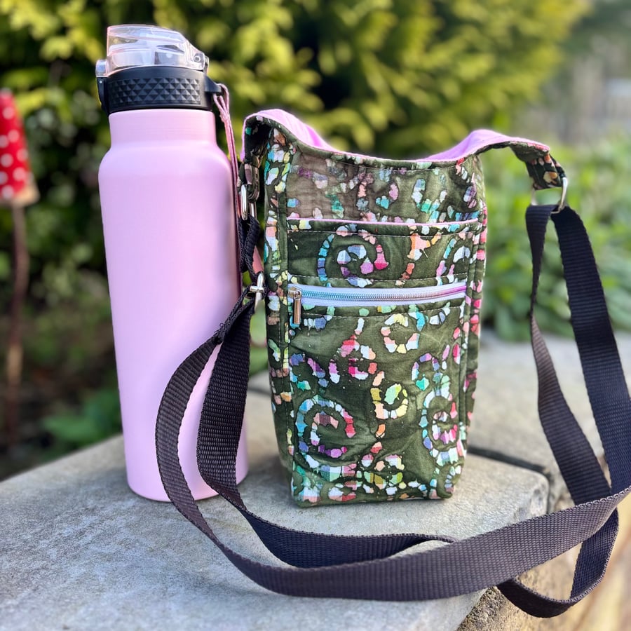 H20 Water Bottle Bag - Batik