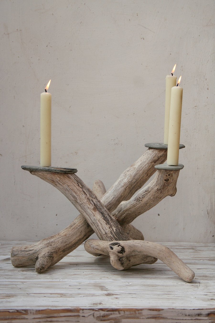 Driftwood Candle holder,Driftwood Candelabra,Driftwood candle stand,Table centre