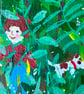 Taking the Dog for a Ramble Version 2 -  Original painting - Image 2