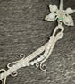 Moonstone Dragonfly handmade wire wrapped and seed bead necklace with Moonstone  - Image 5