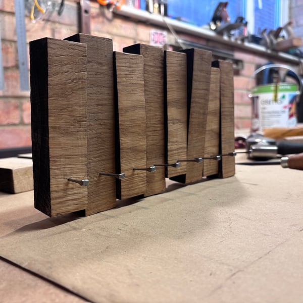 Rustic Oak key hanger