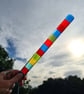 Long stripy fused glass decoration - Image 4