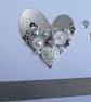 Embellished Heart Silver Wedding Anniversary Card - 25th Anniversary - Image 5