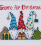 Gnome for Christmas – Handmade Framed Cross-Stitch Gonk Trio - Image 4