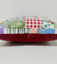 Cushion colourful random patchwork zero waste project - Image 4