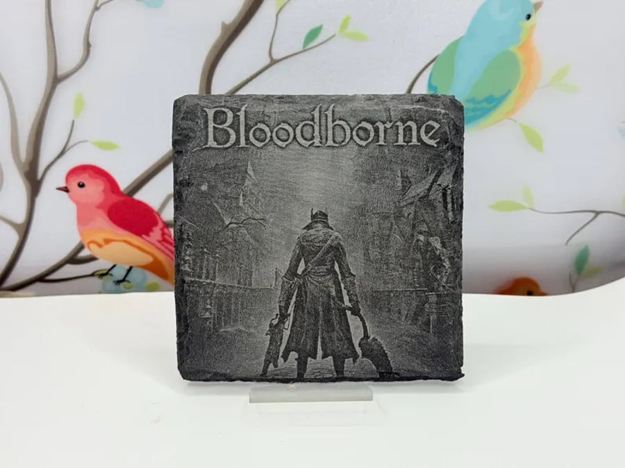 Bloodborne Laser Etched Coaster