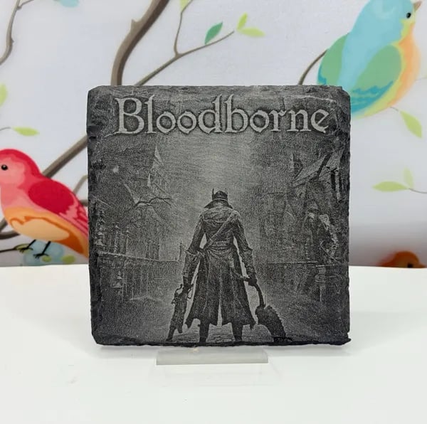 Bloodborne Laser Etched Coaster