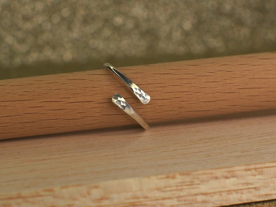 Sterling Silver Adjustable Wrap Ring - made to order for you.