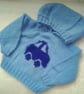 Boys Hooded Jumper with a Car Motif, Baby Shower Gift, Custom Make, Jumper - Image 2