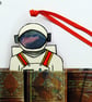 Handpainted Spaceman Laminated Bookmark - Image 2