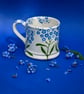 Forget-me-not Country Mug - Hand Painted - Image 3