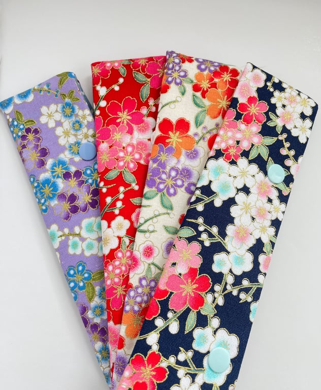 Floral Sock Knitting Case with Snaps for Knitting Needles - Blossom Collection