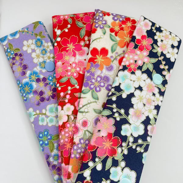 Floral Sock Knitting Case with Snaps for Knitting Needles - Blossom Collection