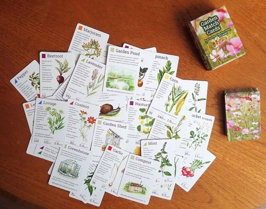 Garden Match Game Cards