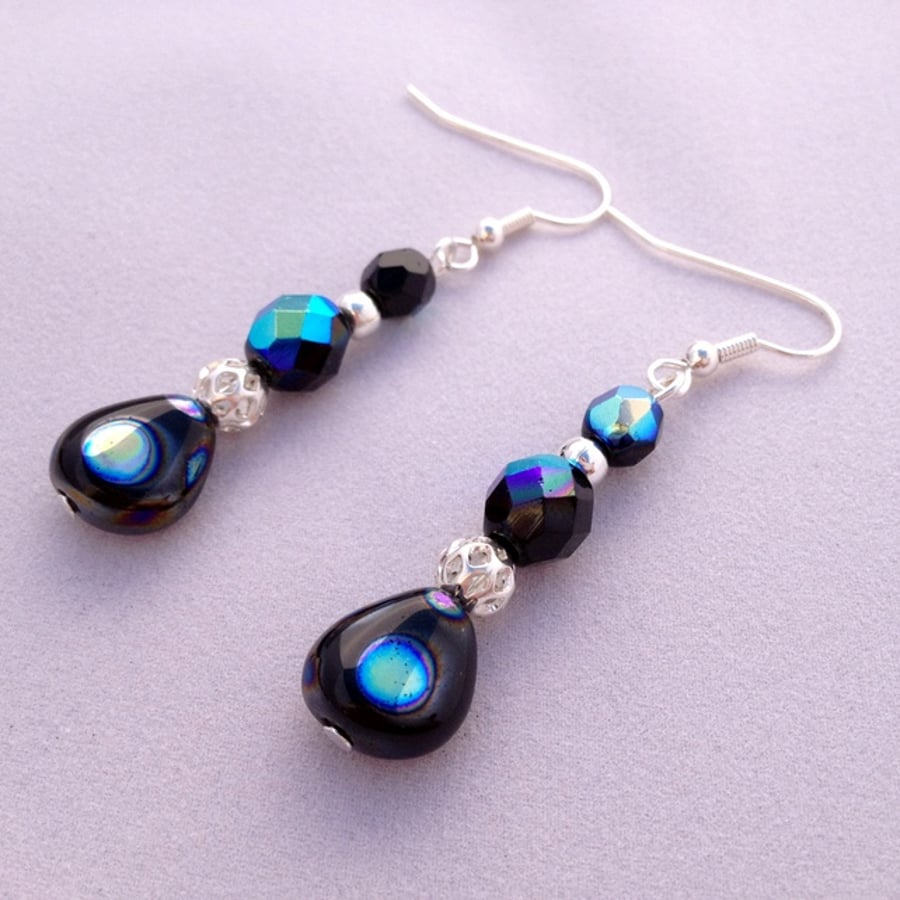 Black Twinkle Earrings