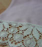 Scarf, wool twill pink scarf, lace edge scarf, ladies scarf, pink wrap - Image 8