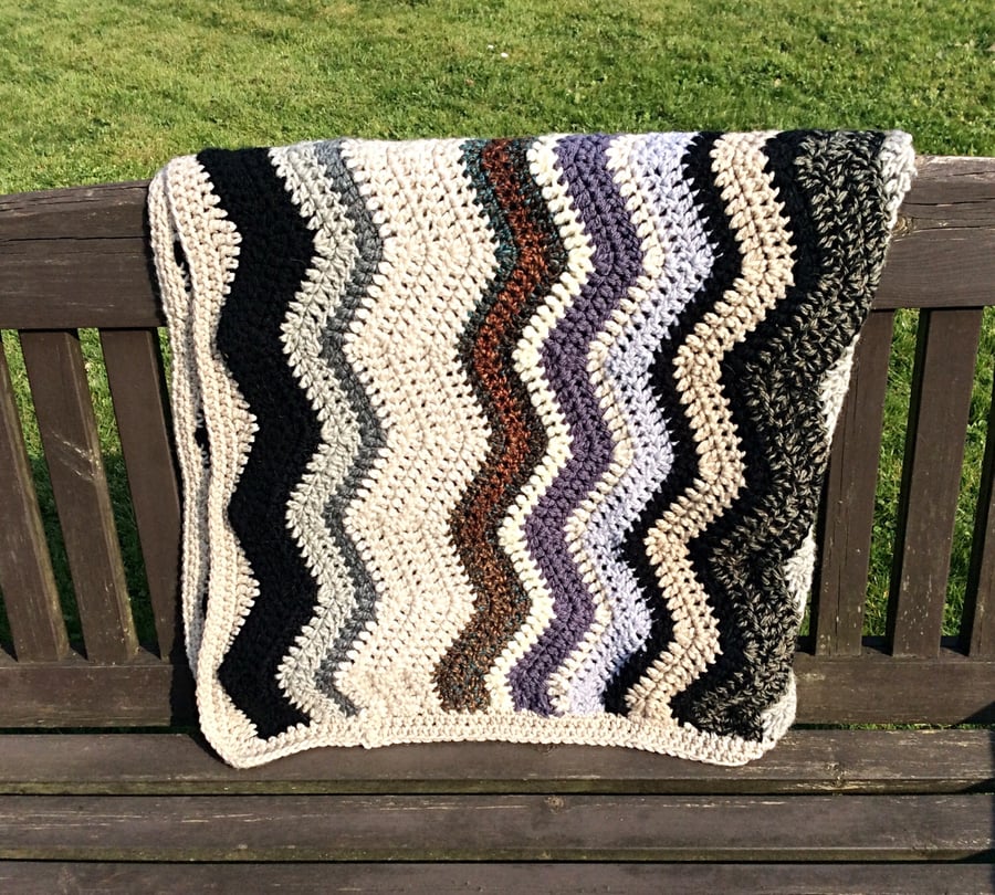 Crochet Ripple Blanket 