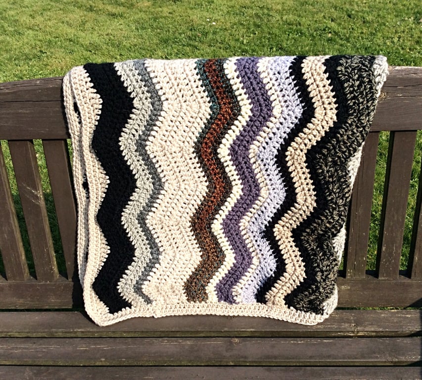 Crochet Ripple Blanket 
