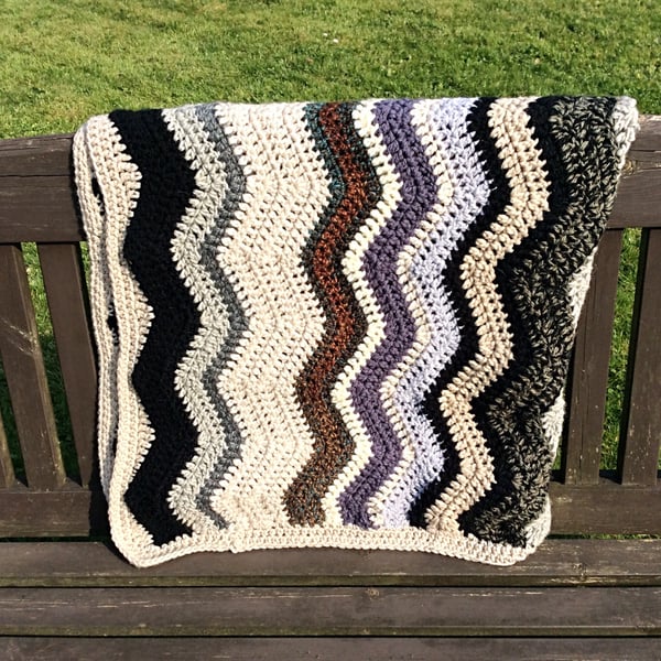 Crochet Ripple Blanket 