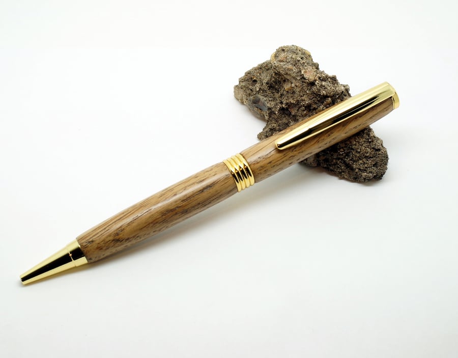 English Oak Streamline twist pen