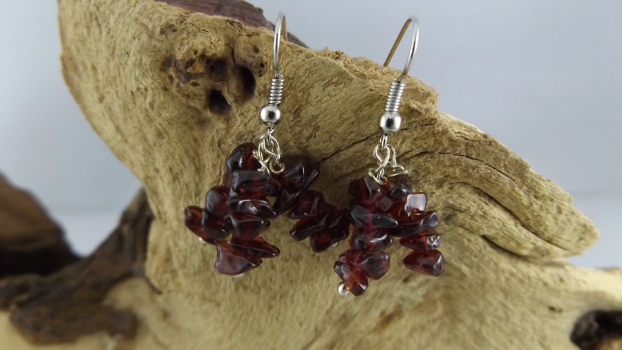 Garnet earrings