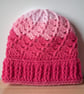 Crocheted Spiral Post Beanie Hat - Image 7