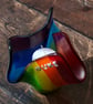 Handmade Glass Rainbow Candle Holder - Personalisation Optional plus Gift Card  - Image 8