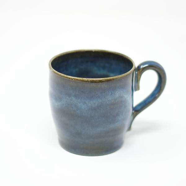 Blue wave coffee cup
