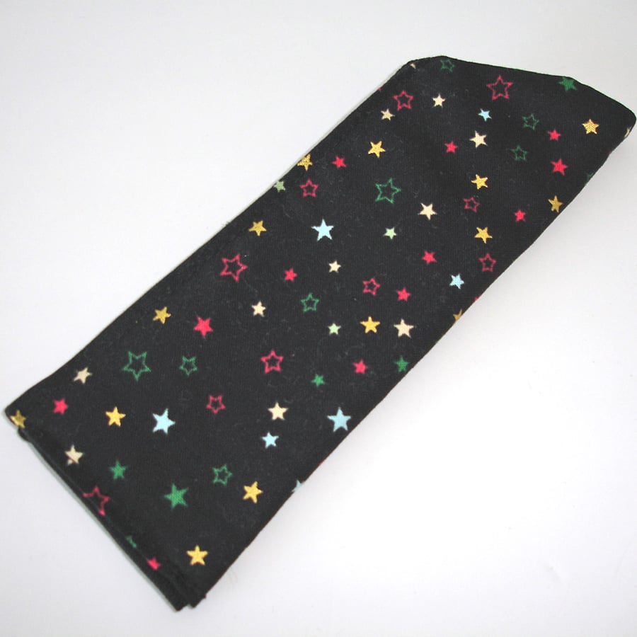 Glasses Sleeve Stars Black Spectacles Case Pink