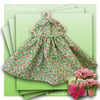 Green Rosebuds Dress 