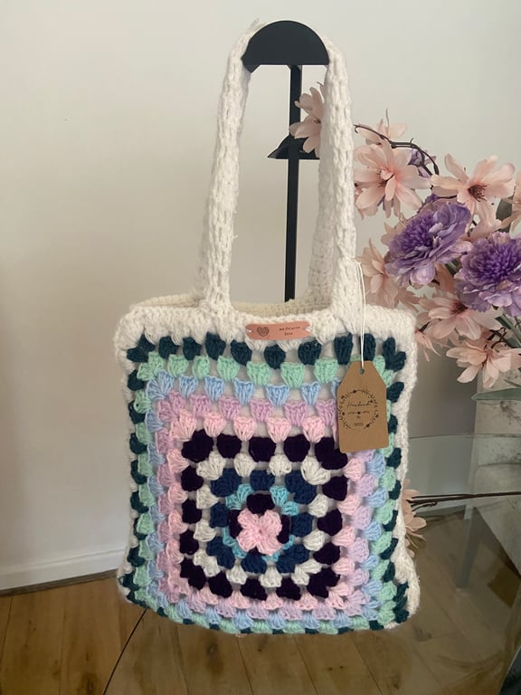 Handmade Granny Square shoulder bag