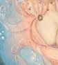 OctoFae - Original A4 Octopus Sea Spirit Watercolour Painting - Image 3