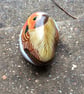 Robin hand painted on stone  - Image 3
